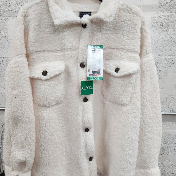 NWT 32 Degrees Heat Sherpa “Shacket” Tan/Cream – XL/XXL - Picture 14 of 14